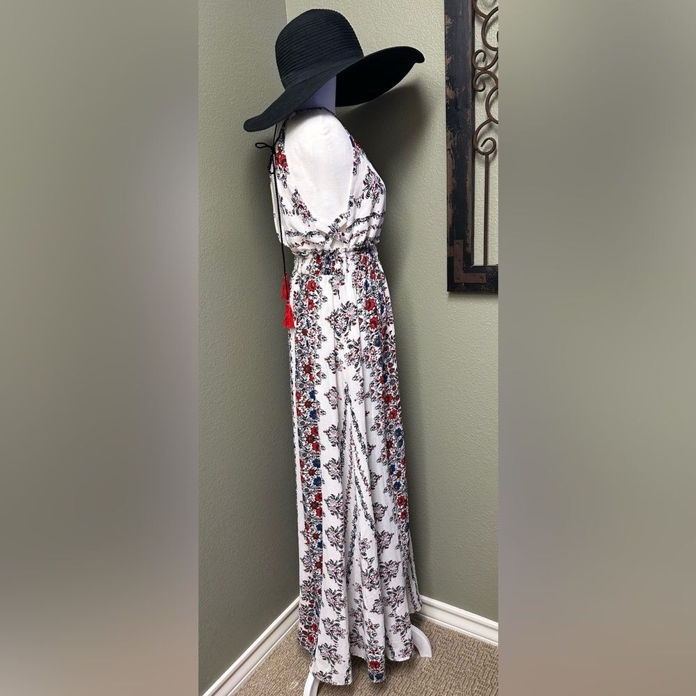 Soieblu boho vneck open tie back maxi dress - Picture 5 of 6